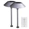 Feit Electric Feit OneSync Brushed Nickel Solar Powered 40 W LED Pathway Light 2 pk PATHSYNCSOLNK2 - alternate 3